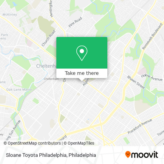 Mapa de Sloane Toyota Philadelphia