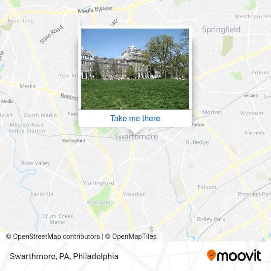 Swarthmore, PA map