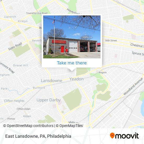 Mapa de East Lansdowne, PA