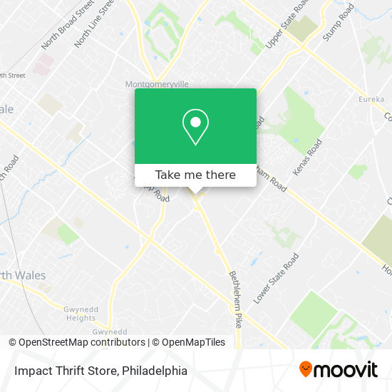 Mapa de Impact Thrift Store