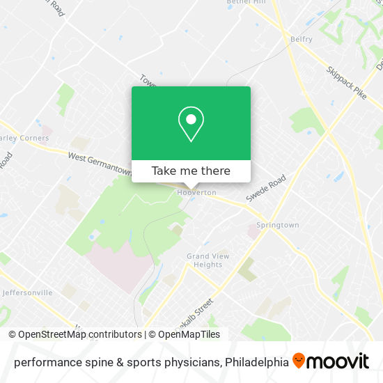 performance spine & sports physicians map