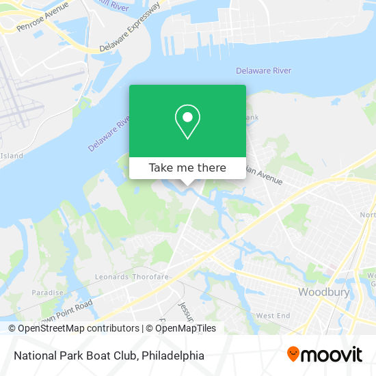 National Park Boat Club map