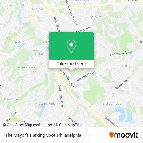 The Mayor's Parking Spot map