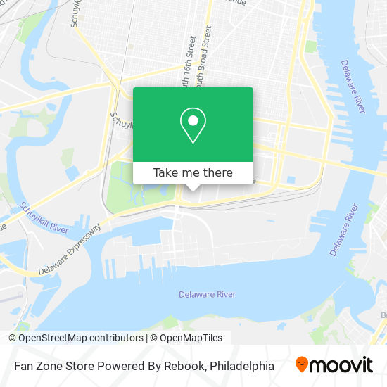 Fan Zone Store Powered By Rebook map