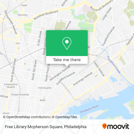 Free Library Mcpherson Square map
