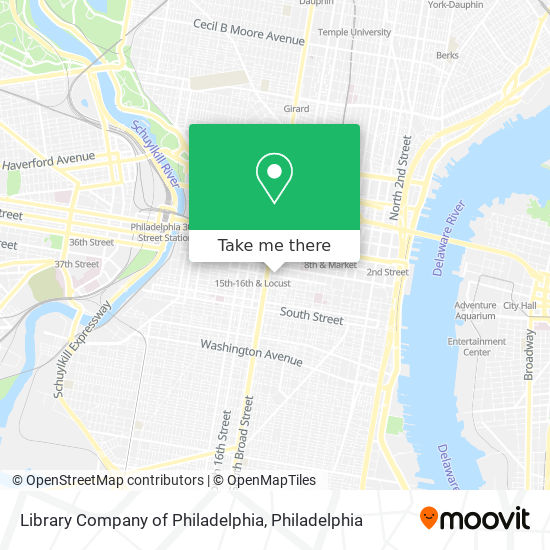 Library Company of Philadelphia map