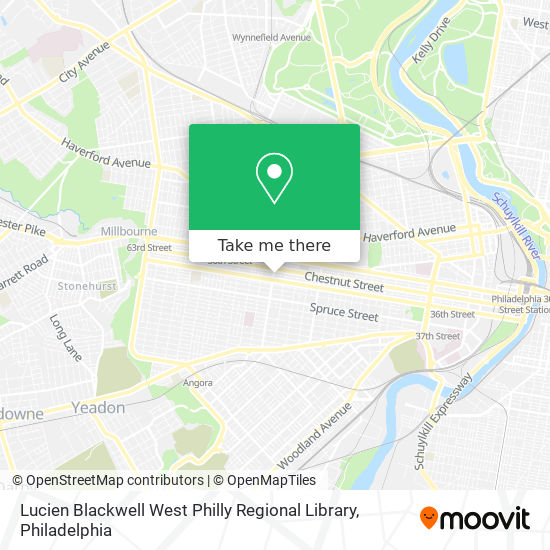 Lucien Blackwell West Philly Regional Library map