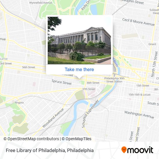 Mapa de Free Library of Philadelphia