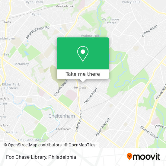 Fox Chase Library map