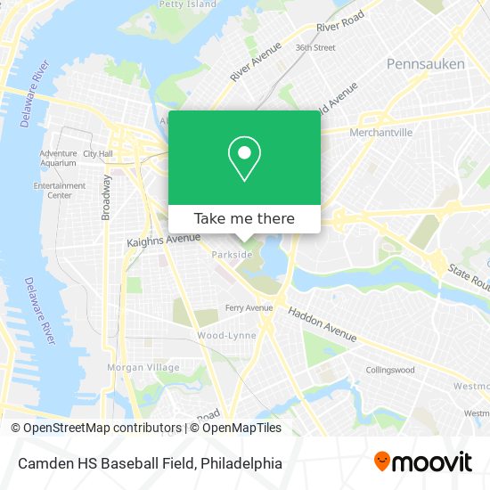 Mapa de Camden HS Baseball Field