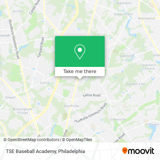 TSE Baseball Academy map