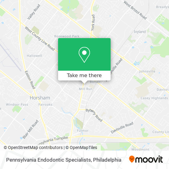Pennsylvania Endodontic Specialists map