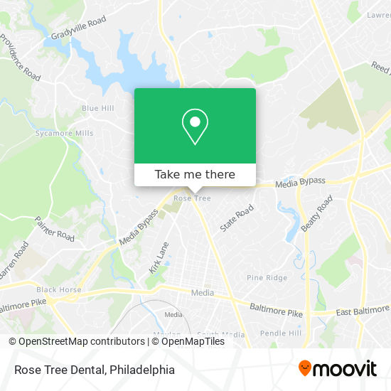 Mapa de Rose Tree Dental