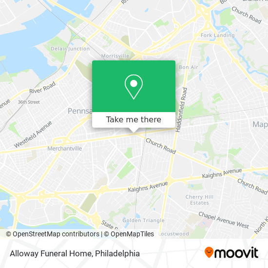 Alloway Funeral Home map