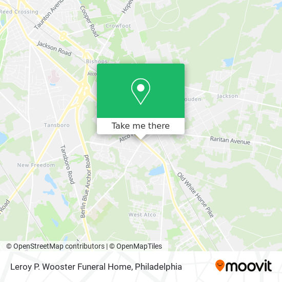 Leroy P. Wooster Funeral Home map