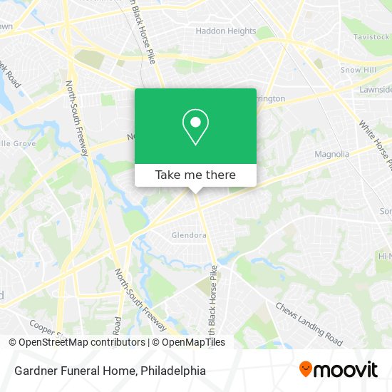 Gardner Funeral Home map