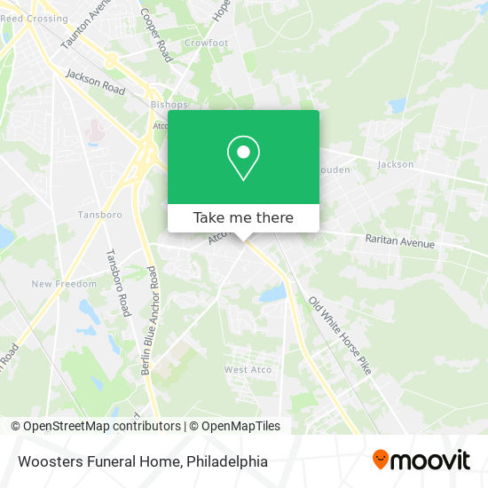 Woosters Funeral Home map