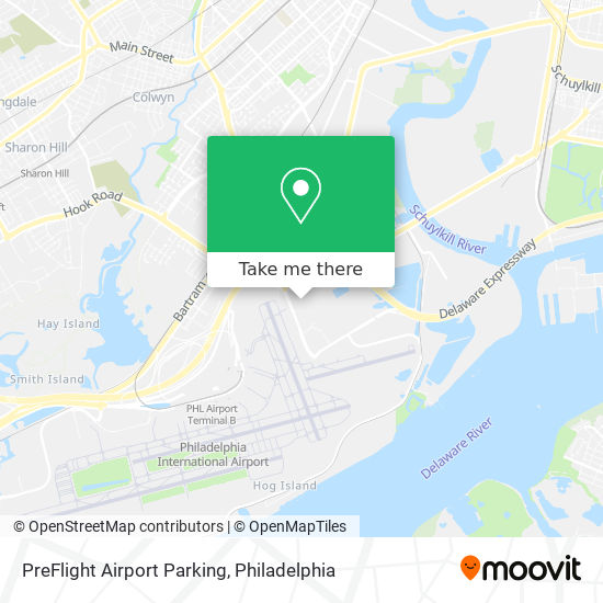 Mapa de PreFlight Airport Parking