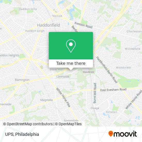 UPS map