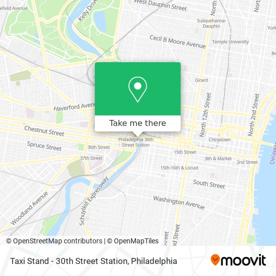 Taxi Stand - 30th Street Station map