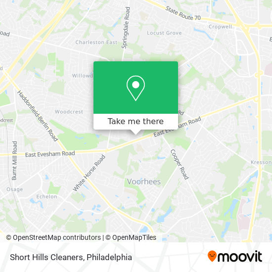 Short Hills Cleaners map