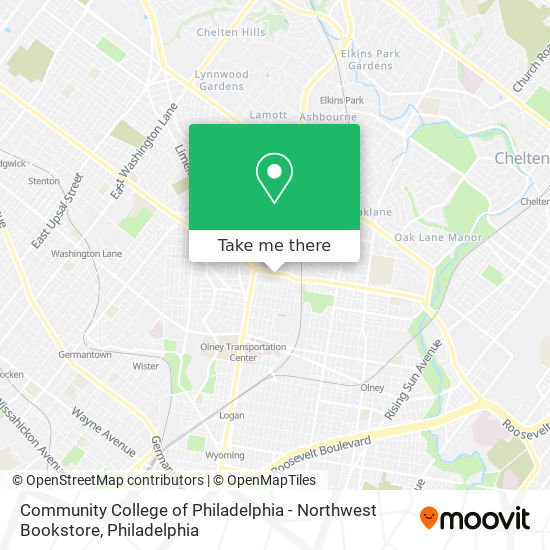 Community College of Philadelphia - Northwest Bookstore map