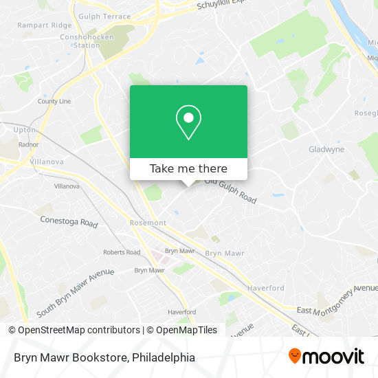 Mapa de Bryn Mawr Bookstore