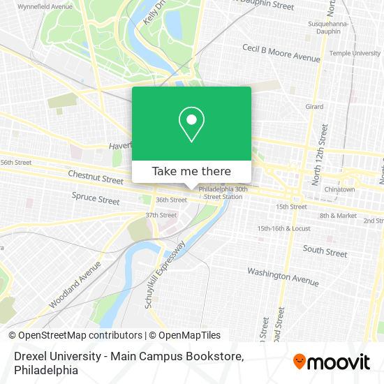 Mapa de Drexel University - Main Campus Bookstore