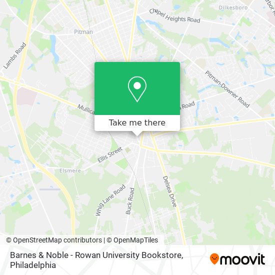 Mapa de Barnes & Noble - Rowan University Bookstore