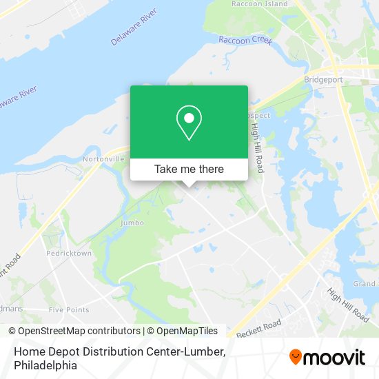 Home Depot Distribution Center-Lumber map
