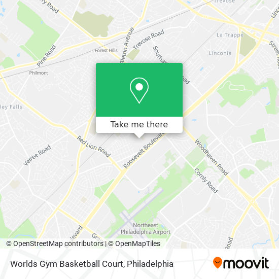 Worlds Gym Basketball Court map