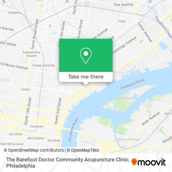 Mapa de The Barefoot Doctor Community Acupuncture Clinic