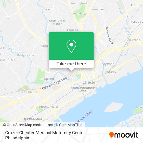 Crozer Chester Medical Maternity Center map