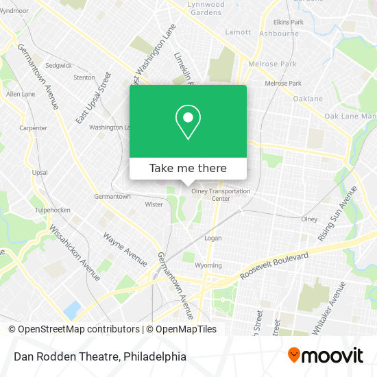 Dan Rodden Theatre map