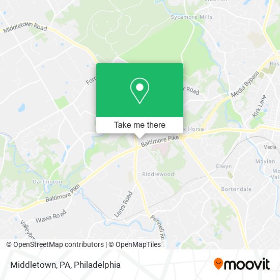 Mapa de Middletown, PA