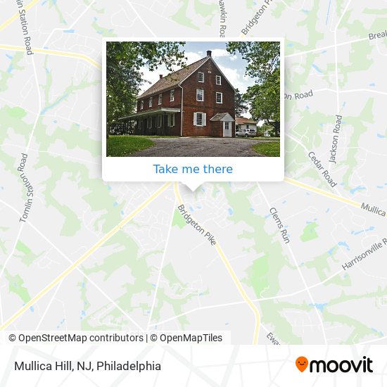 Mapa de Mullica Hill, NJ