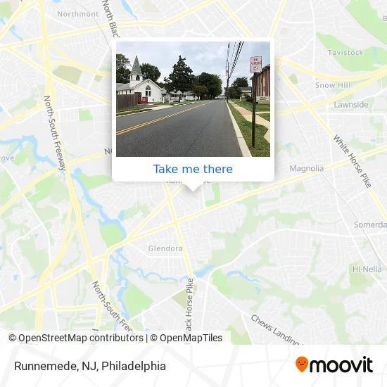 Runnemede, NJ map