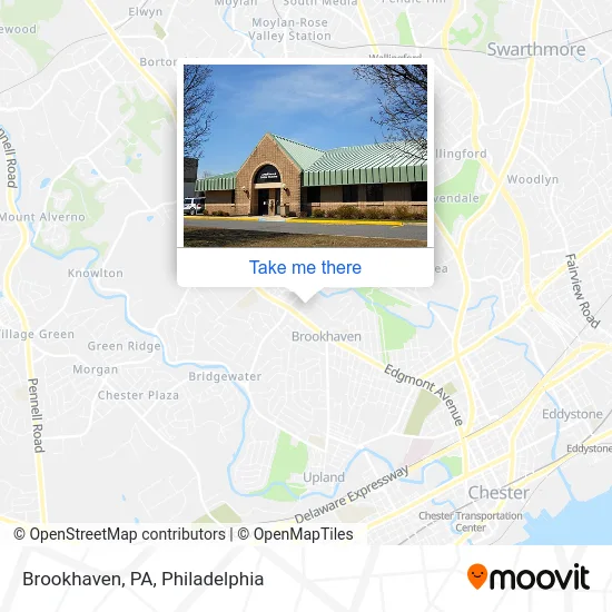 Brookhaven, PA map