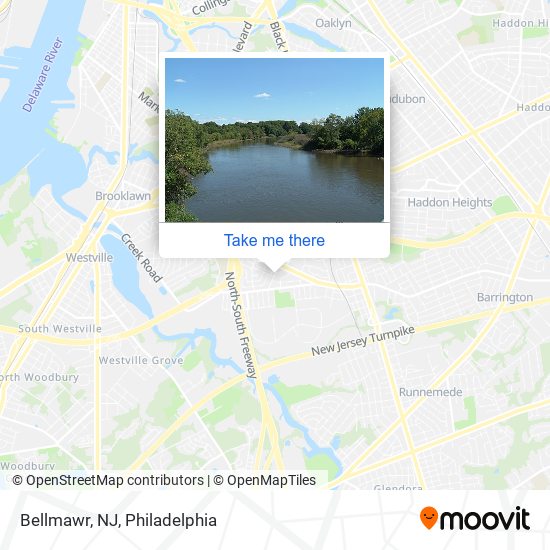 Bellmawr, NJ map