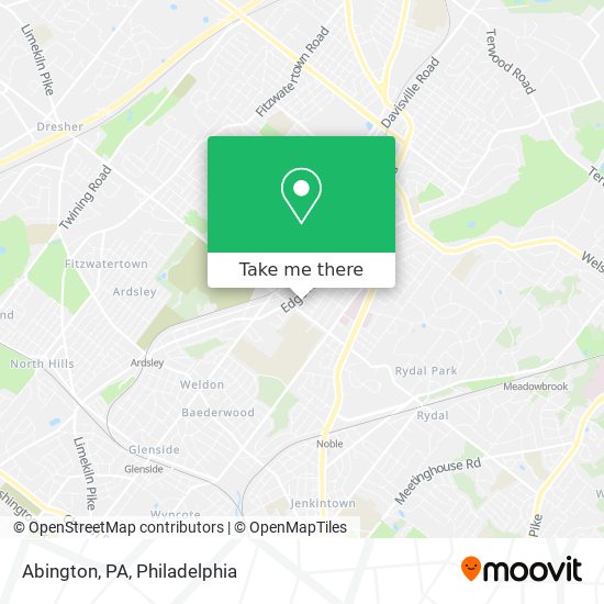 Mapa de Abington, PA