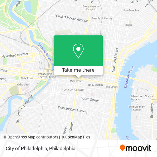 Mapa de City of Philadelphia