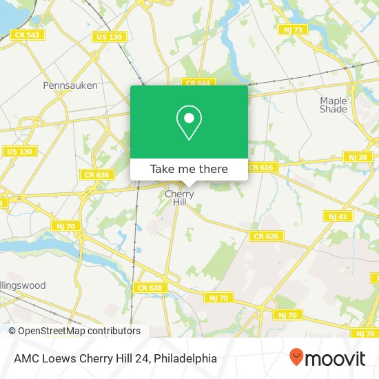 AMC Loews Cherry Hill 24 map