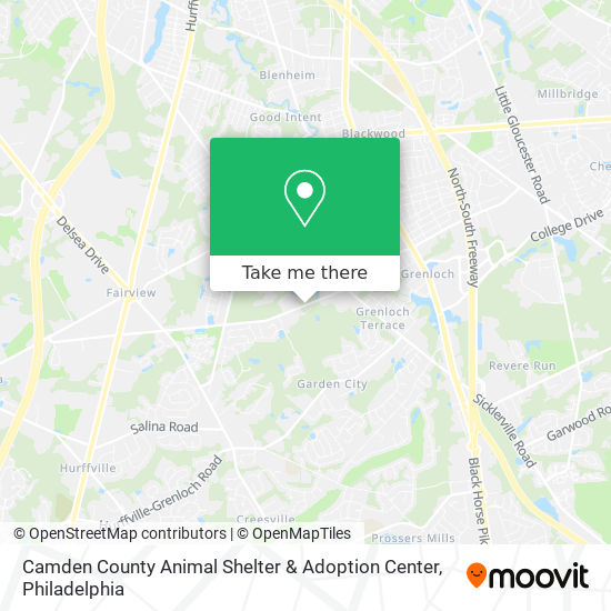 Mapa de Camden County Animal Shelter & Adoption Center