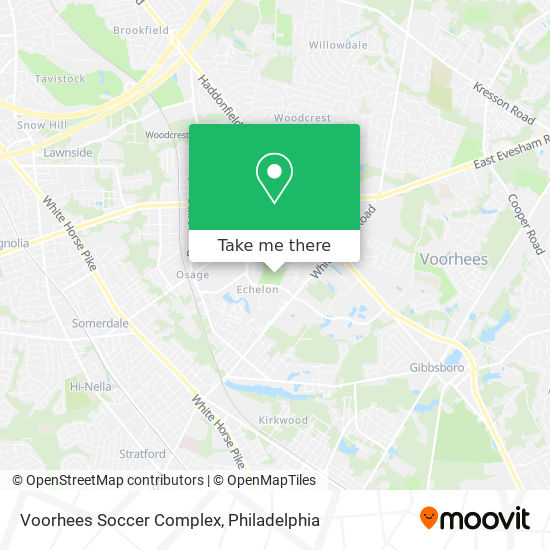 Voorhees Soccer Complex map