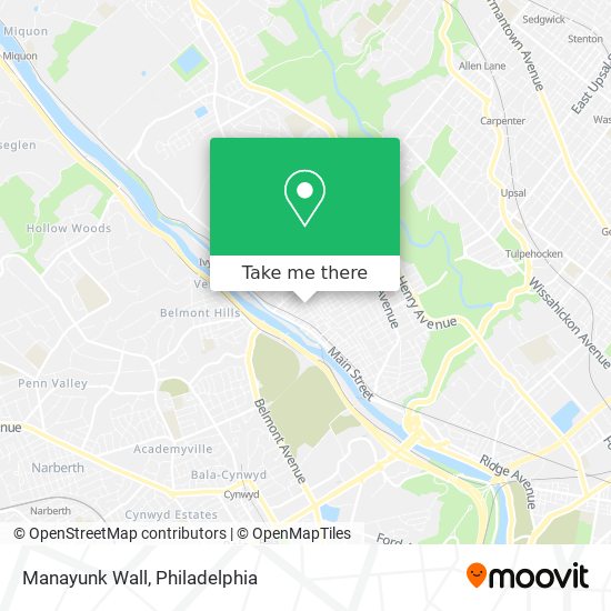 Mapa de Manayunk Wall