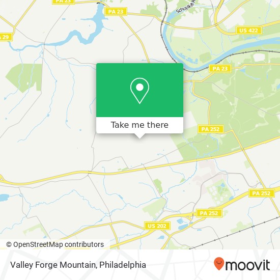 Valley Forge Mountain map