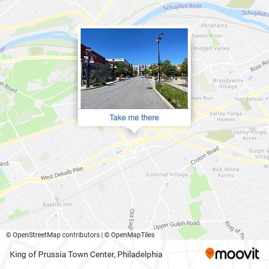 King of Prussia Town Center map