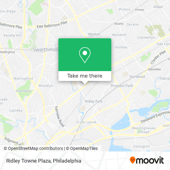 Ridley Towne Plaza map