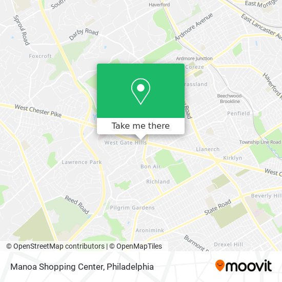 Manoa Shopping Center map