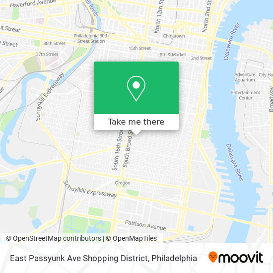 Mapa de East Passyunk Ave Shopping District